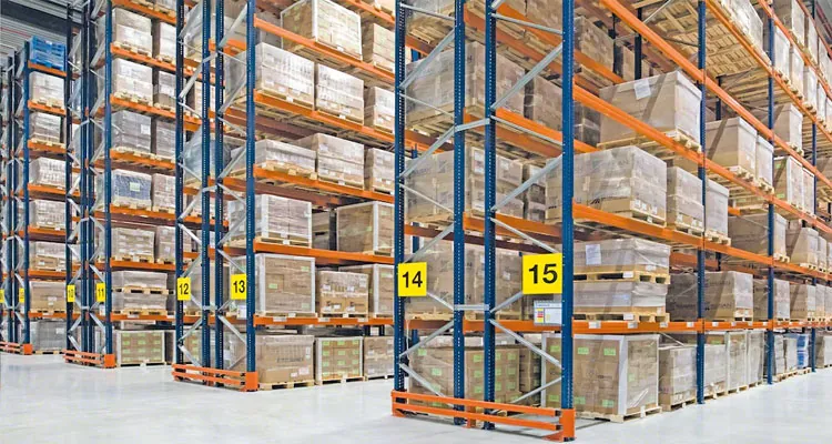 Warehouse racking guide and pallet storage systems
